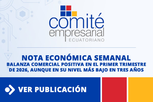 BALANZA COMERCIAL POSITIVA EN EL PRIMER TRIMESTRE DE 2026, AUNQUE EN SU NIVEL MÁS BAJO EN TRES AÑOS